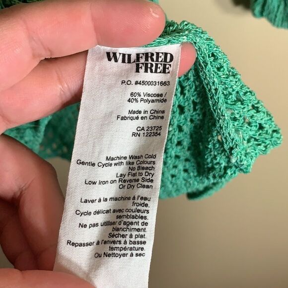 Wilfred Free Green Knit Long Sleeved Top - Picture 4 of 5